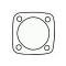 Ford Thunderbird Steering Gearbox Housing Cap Gasket, .003 Thick, 1955-57