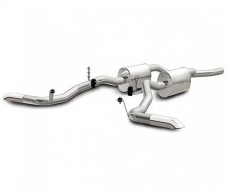 Bronco Dual Exhaust System, Crossmember-Back, Stainless Steel, MagnaFlow, 1966-1977