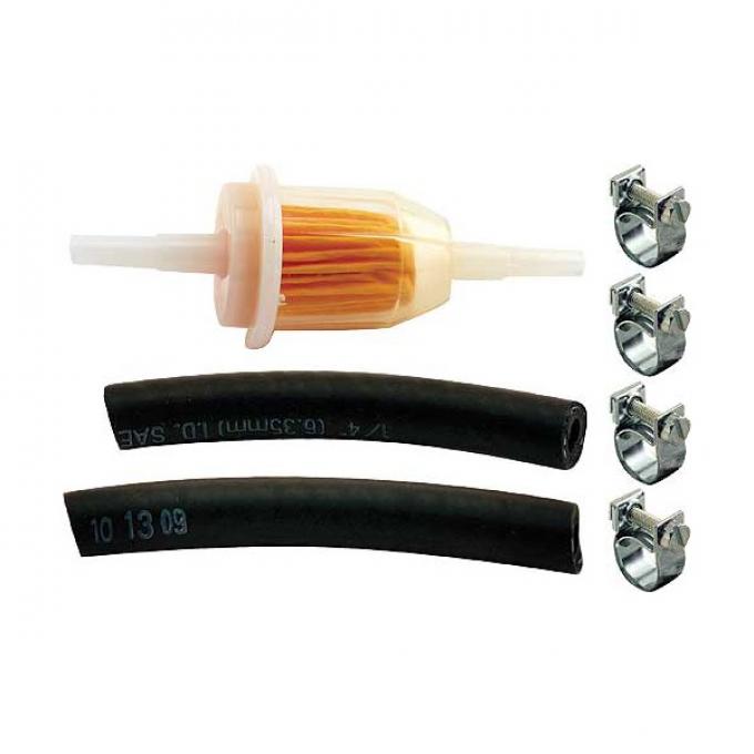 Inline Fuel Filter Kit - Plastic Filter - Ford & Mercury