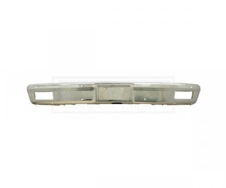 Chevy Truck Front Bumper, Chrome, Without Impact Strip Holes, Show Quality, 1981-1982