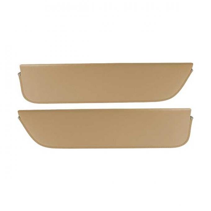 Ford Pickup Truck Sun Visors - New Style - Sand Corinthian Grain Vinyl - Ford F100 To Ford F900