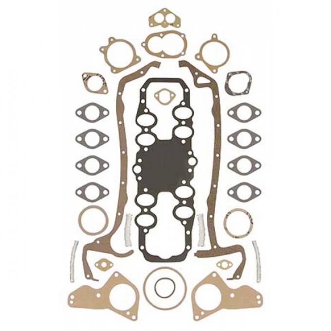 Engine Gasket Set - No Head Gaskets - Ford Flathead V8 90 &95 & 100 HP 24 Stud Engine