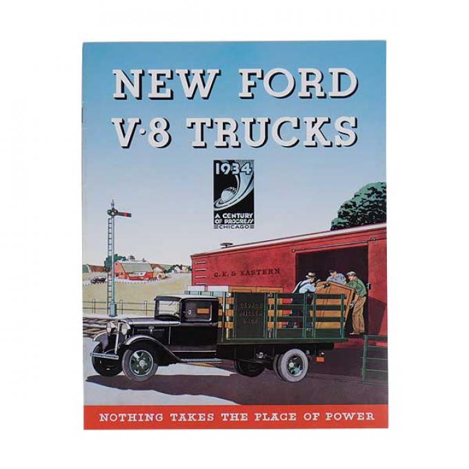 Sales Brochure - New Ford V8 Trucks, Nothing Takes The Place Of Power - 14 Pages