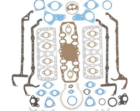 Engine Gasket Set - Complete - Fel-Pro Brand - Steel Head Gaskets - Ford Flathead V8 85 HP 21 Stud Engine