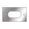 Emergency Brake Boot Trim Plate - Stainless Steel - Ford