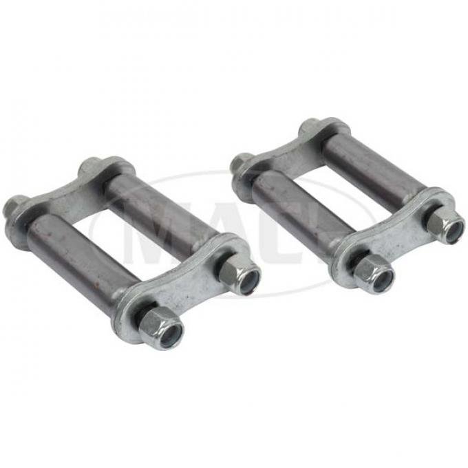 Rear Spring Shackle Kit - Steel Bushing - Ford Passenger