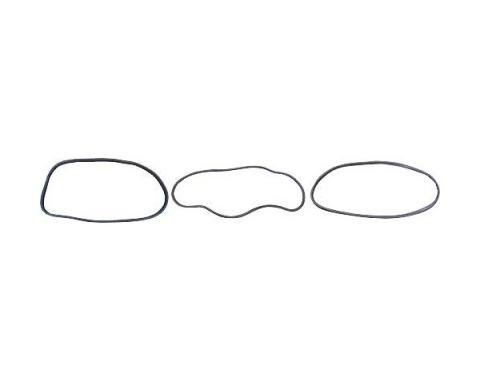 Ford Pickup Truck Cab Weatherstrip Kit - Without Chrome & With Standard (Small) Back Window