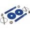 Aluminum Hood Pin Kit, Blue