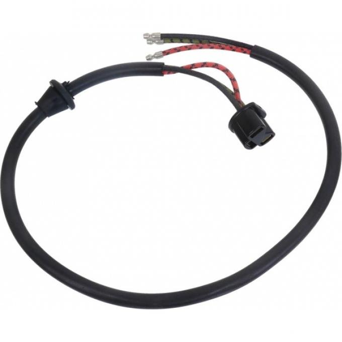Headlight Socket Wire - With Full Length Ground Wire - WithGrommet - 27 Long - Mercury Only