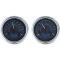 Chevy Truck Analog Dash Gauges, Dakota Digital, Carbon Fiber With Blue Display, 1954