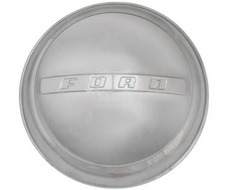 Hub Cap - Ford Embossed - Stainless Steel - 8-1/4 - Ford Pickup Truck