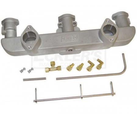 Chevy Fenton Intake Manifold, Aluminum, Dual Carb, 1955-1957