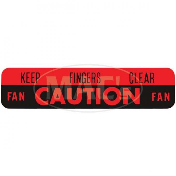 Decal - Caution Fan