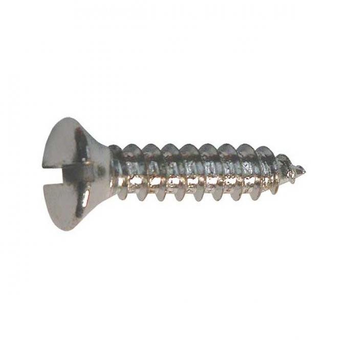 Oval Head Sheet Metal Screw - Slotted - 8 X 3/4