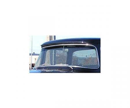 Windshield glass - 1956 Ford Truck, F-series - Light grey, with a dark grey shade across the top