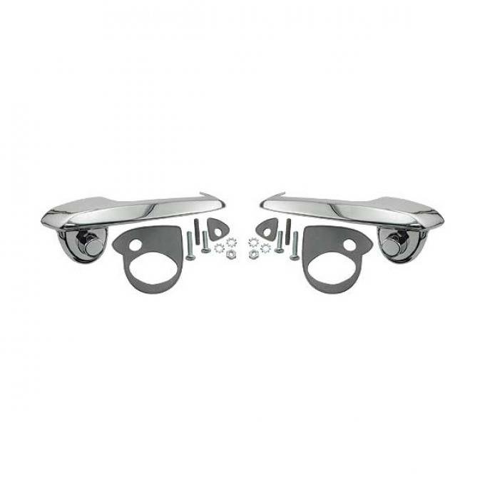 Ford Pickup Truck Outside Door Handle Set - Average Quality- Right & Left