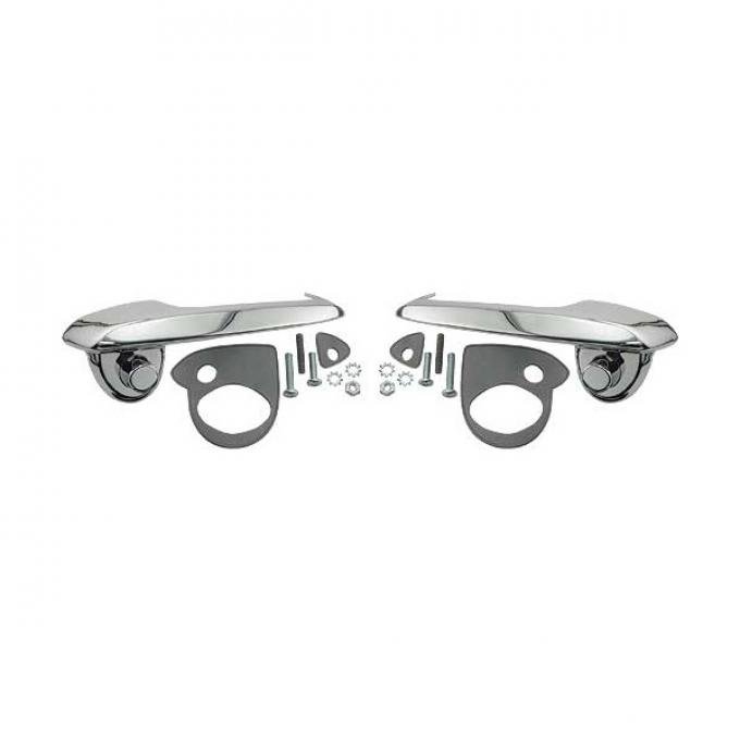 Ford Pickup Truck Outside Door Handle Set - Average Quality- Right & Left