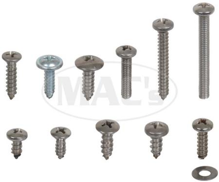 Exterior Screw Kit (103 Pieces), Ranchero, 1957