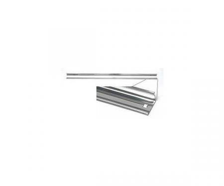 Chevy Truck Angle Bed Strips, Stainless Steel, Polished, 97, Long Bed, Step Side, 1957-1959