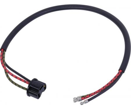 Ford Pickup Truck Headlight Socket Wire - 21 Long - With Full Length Ground & Bullet Connectors - Without Grommet