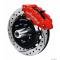Chevy Front Disc Brake Kit, Drop Spindle, Red Powder Coat Caliper, SRP Drilled & Slotted Rotor,12.88", Wilwood Forged Superlite 6R Big Brake Series 55-57