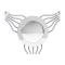 Chevy Banjo Steering Wheel With Horn Button - Light Grey, Flaming River 1949-1954