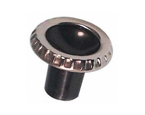 Radio Knob Black & Stainless Steel 1960-1963