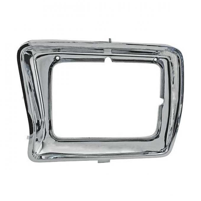 Ford Pickup Truck Headlight Door - Chrome - Rectangular Headlight - Left - F100 Thru F350