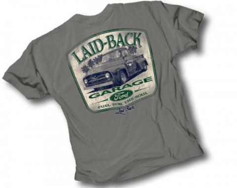 Laid Back Kingston 55 Ford Truck T-Shirt, Gray