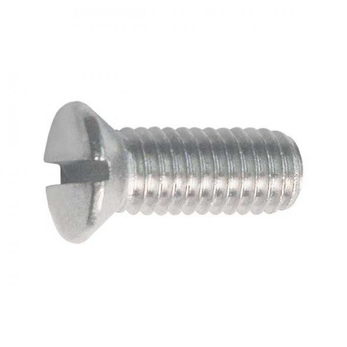 Oval Head Machine Screw - Slotted - 10/32 X 1/2 - #8 Head -Stainless Steel