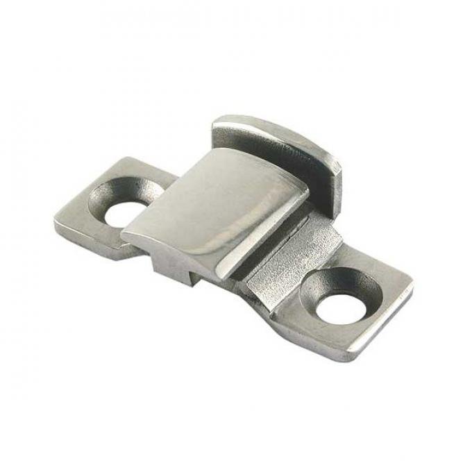 Hood Hinge Bracket - Front Or Rear - 2-Hole Mounting - Stainless Steel - Cast Style - Ford Pickup Truck