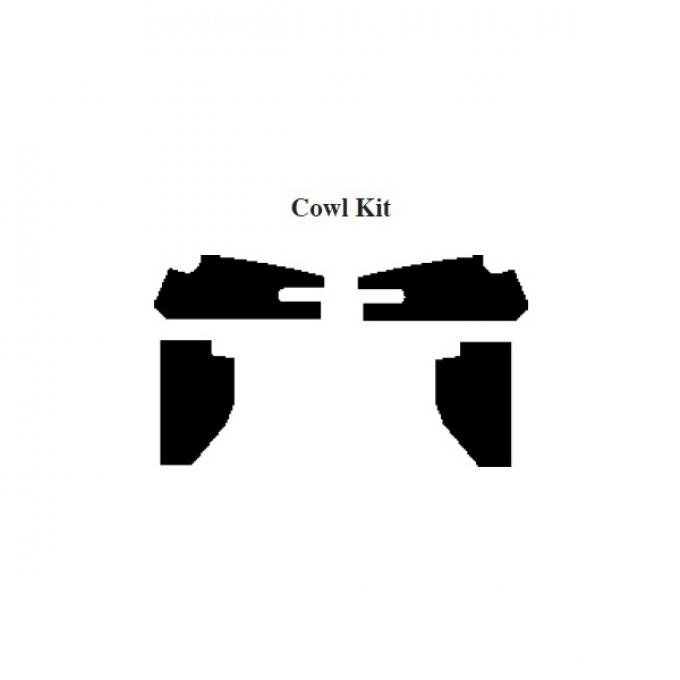 Chevy & GMC Truck Insulation, Quiet Ride, Cowl Kit, Panel Delivery Truck, 1947-1953