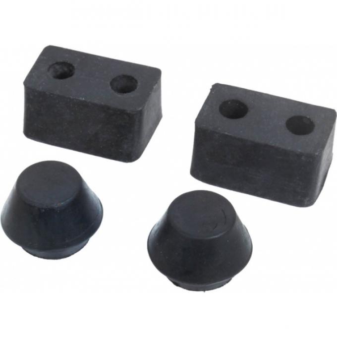 Rumble Lid Rubber Bumper & Stop Set - 4 Pieces - No Hardware - Ford