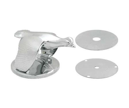 Radiator Cap - Die Cast - Chrome Plated - Flying Quail - Ford