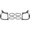 Tail Light Mounting Pad Set - 6 Pieces - Fin And Oval Type