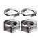 Headlight Mounting Nuts & Lock Washers - 4 Pieces - Ford Passenger