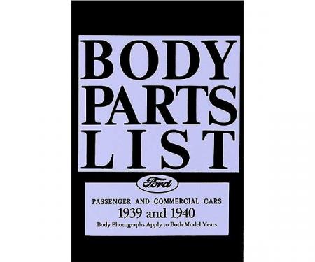 Body Parts List - 86 Pages - Ford