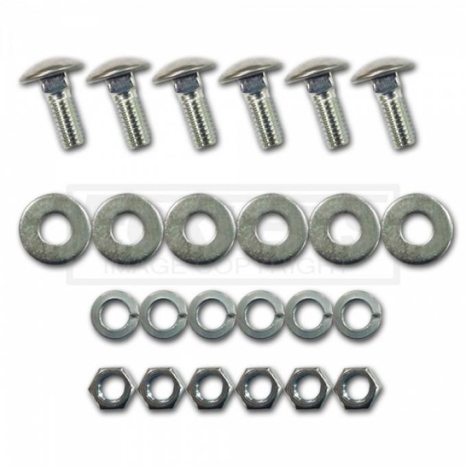 Chevy Or GMC Bumper Mounting Bolt Kit, Stainless Cap, Front Or Rear, 1947-1966