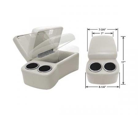 BD Drinkster Seat Console - 17" x 8-1/4" - White