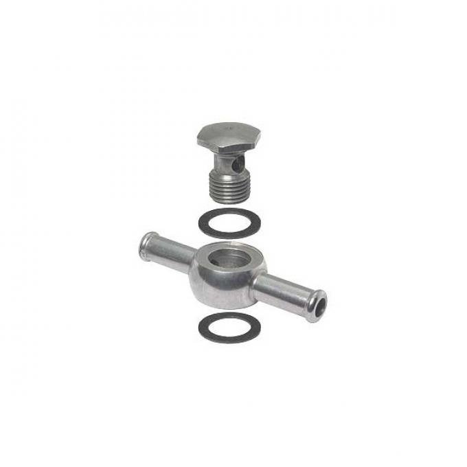 Stromberg Double End Banjo Fitting - Stainless Steel - Stromberg 48, 97 & 81 Carbs - Ford & Mercury