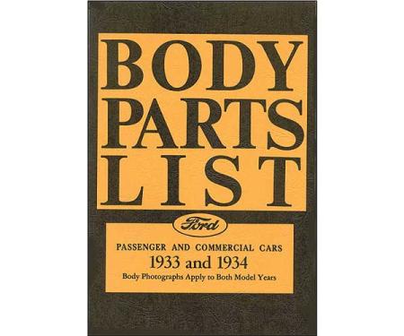 Body Parts List - Ford Passenger & Commercial Cars - 76 Pages