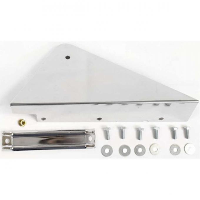 Chevy Truck -  Under Cab Corner Mud Guard, Chrome, Right, 1960-66