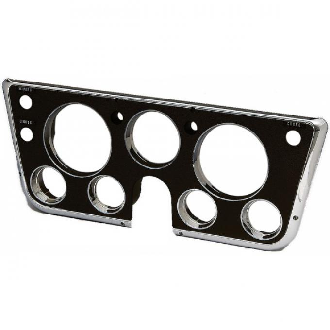 Chevy Truck Dash Bezel, With Chrome Edges, Black, 1967-1968