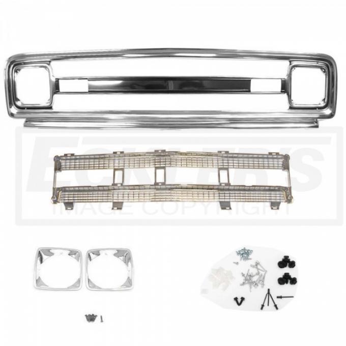 Chevy Truck Front Grille Kit, With Chrome Insert, Good Quality, 1969-1970
