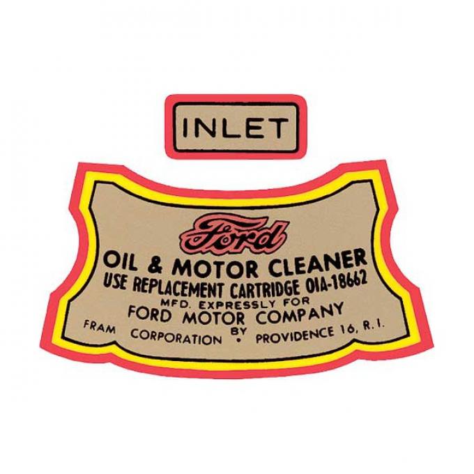 Ford Pickup Truck Oil Filter Decal Set