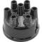 Distributor Cap - Black Plastic - 6 cylinder