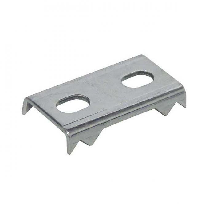 Door Check Bracket - Adjustable - Cadmium Plated Steel - Ford 3 Window Coupe