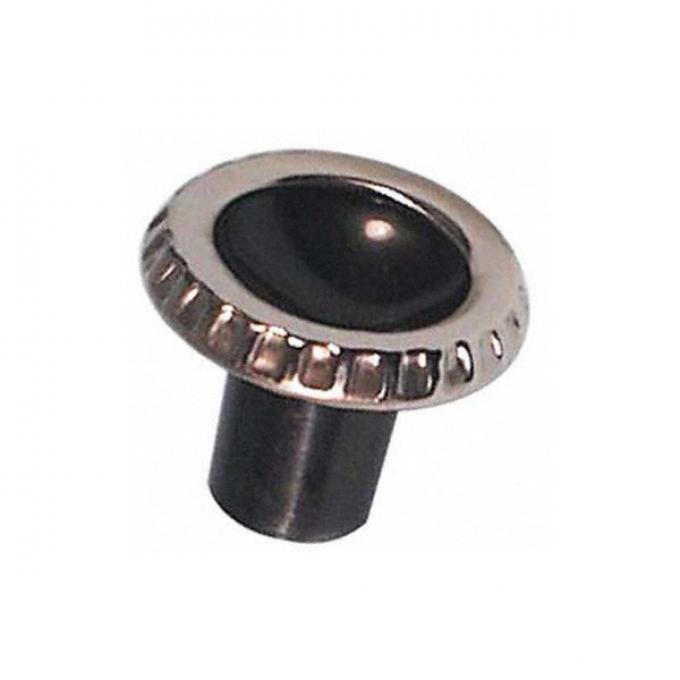 Radio Knob Black & Stainless Steel 1960-1963