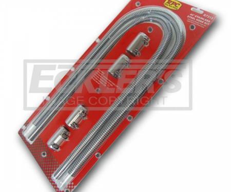 Chevy Or GMC Truck Heater Hose Kit, Stainless Steel, 44", 1947-1988