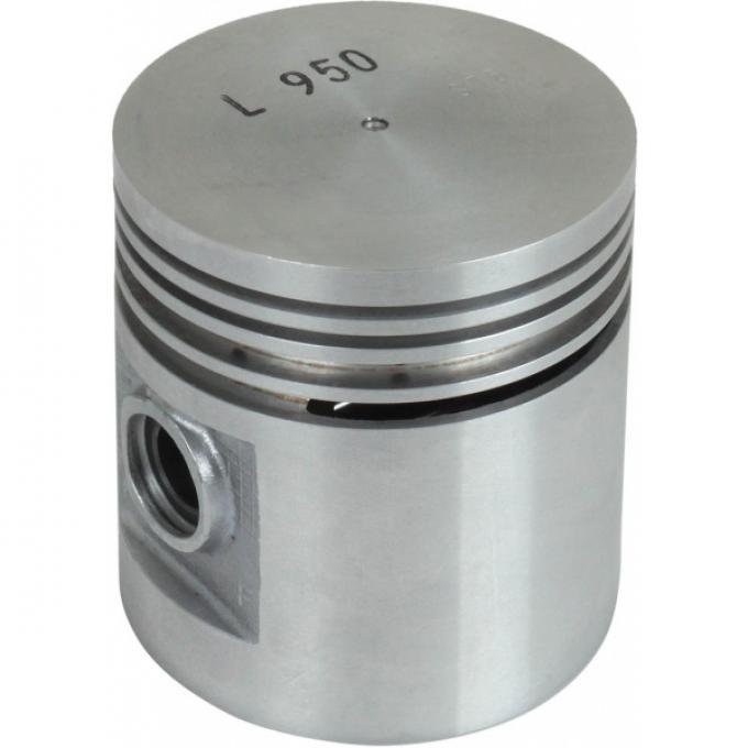 Piston Set With Fitted Pins - 4 Ring Type - Ford 6 CylinderH Engine - Aluminum - Split Skirt - 3.30 Bore - Choose YourSize
